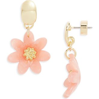 Nordstrom Petal Drop Earrings in Blush- Gold at Nordstrom
