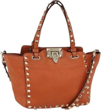 Valentino Pre-owned Handbags, female, Orange, Size: ONE SIZE Pre-owned Vintage Hand Bag