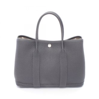 Herm&egrave;s Gray Negonda Leather Handbag Tote Bag (Pre-Owned)
