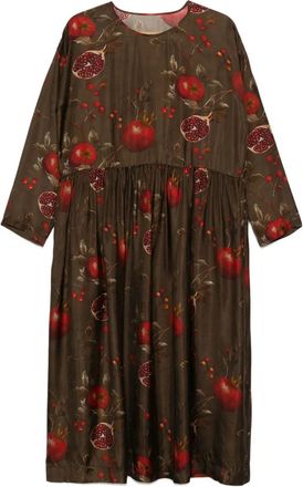 Uma Wang Abito con stampa - Marrone