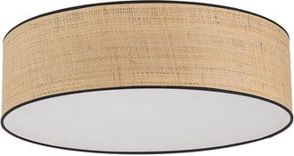 Luminosa Light Designs TK Liberia Lámpara de techo cilíndrica marrón 4xE27