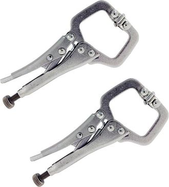 Trade Shop Trade Shop - Pinza Autobloccante A Scatto Morsetto Ganascia A C Regolabile A Vite 240mm 11