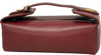 Cartier Bordeaux Leather Vanity Bag (Pre-Owned)