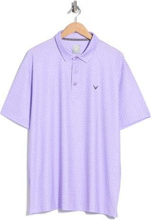 Callaway Chevron Print Twill Polo in Sand Verbana at Nordstrom Rack, Size Xx-Large