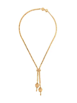 Monet Jewelry 1970s Monet slide lariat - women - 18kt Gold Plated Brass - One Size - Yellow