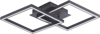 Lucande L&aacute;mpara De Techo Led tjado En Negro Metal - Lucande