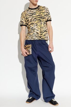 Kenzo Patterned T-shirt, Mens, Yellow