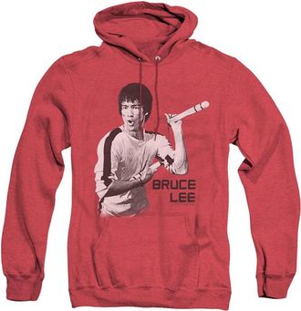 Gildan Bruce Lee Nunchucks Adult Heather Hoodie