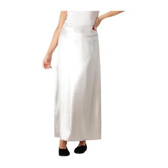 Edited Silva Maxi Rok - Dames - Maxi Rokken - Grijs - S - Polyester - Rokken