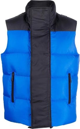 Dsquared2 Blauwe Puff Vest - Heren - Bodywarmers - Blauw - S - Polyester - Jassen