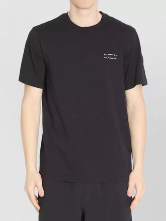 Moncler cotton ribbed crewneck short-sleeve regular-fit t-shirt