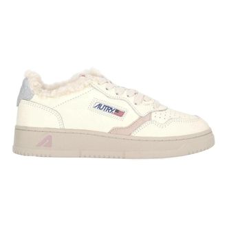 Autry Medalist Low - Dames - Sneakers - Wit - 37 EU - Katoen - Schoenen