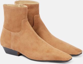 Khaite Marfa suede ankle boots