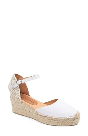 Patricia Green Leon Espadrille Lace-Up Wedge in White at Nordstrom, Size 7