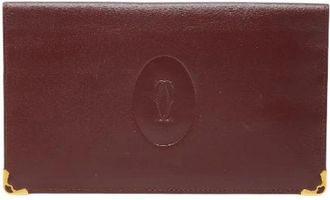 Cartier Pre-owned Wallets, female, Red, Size: ONE SIZE Pre-owned Leather Wallet