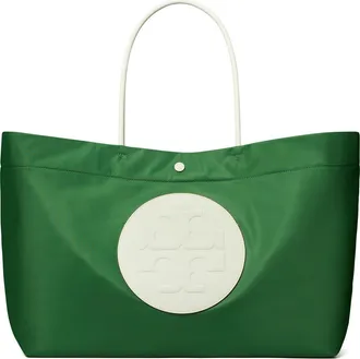 Tory Burch Ella Twist Reversible Tote in Basil at Nordstrom