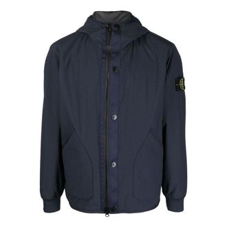 Stone Island Plain Logo Jackets Navy 791541027-V0020