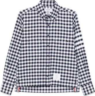 Thom Browne Camicia a quadretti - Blu
