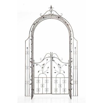 Clp Clp - Arco De Flores Para Jard&iacute;n Con Puerta Grenada Bronce