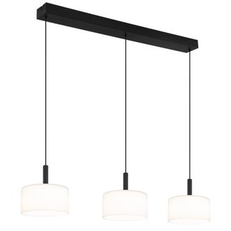 Netlighting Trenton Bar Pendant Black Alabaster Glass 3x LED 2700-4000K
