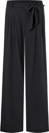 Cambio Microvezel Riem Jogger Broek - Dames - Wijde Broeken - Zwart - 2XS - Broeken