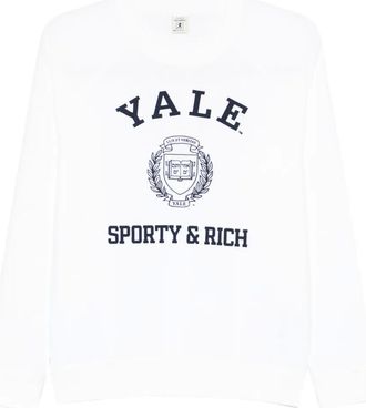 Sporty & Rich Sweater met logoprint - Wit