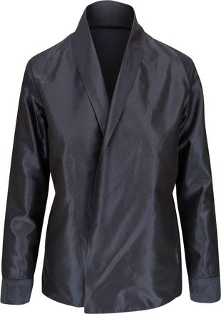Peter Cohen shawl-lapel silk blazer - women - Silk - M - Black