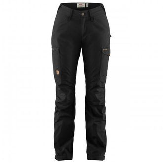 Fjällräven Kaipak Trousers Curved Trekkinghose für Damen | schwarz