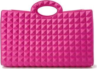 Valentino Garavani Pink Rubber Shopping Bag Tote Bag (Pre-Owned)