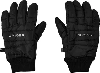 Spyder Gewatteerde skihandschoenen voor dames (Zwart)