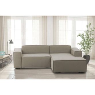 Talamo Italia Talamo Italia - Sof&aacute; Fijo Patrizia, Sof&aacute; Modular 2 Plazas Pen&iacute;nsula Derecha, 100% Made In Italy, Sof&aacute; Moderno En Tela, Cm 220x170h70, T&oacute;rtola, Con Emb