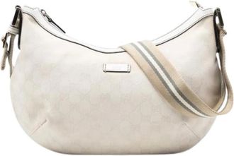 Gucci Pre-owned Shoulder Bags, female, White, Size: ONE SIZE Pre-owned Crossbody Bag