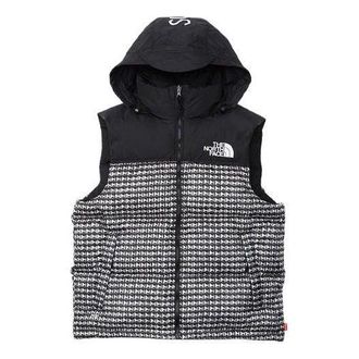 SUPREME x The North Face Studded Nuptse Vest Black White SUP-SS21-569