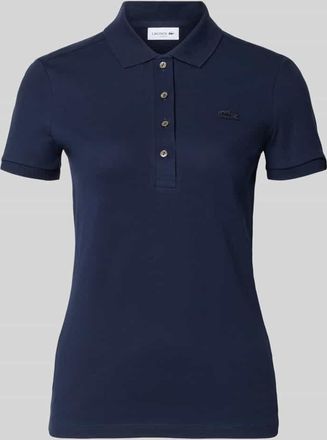 Lacoste Sport Regular Fit Poloshirt aus Baumwoll-Mix in Dunkelblau, Gr&ouml;&szlig;e 34