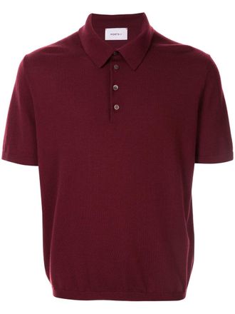 Ports V Gebreide polotrui - Rood