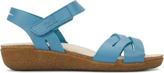 Mephisto Stijlvolle damessandaal - Dames - Sandalen - Blauw - 35 EU - Leer - Schoenen