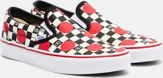 Valentino Garavani x Vans VLogo checked canvas slip-on sneakers