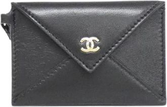 Chanel Pre-owned Leren Clutch - Dames - Vintage Clutch - Zwart - ONE Size - Leer - Vintage