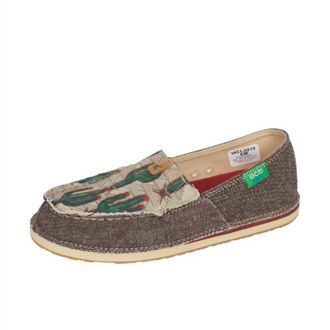 Twisted X Boots Womens Dust Cactus Print Casual Loafers In Brown