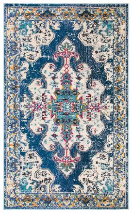 Safavieh Alfombra azul marino/gris 122 x 183 cm