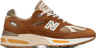 New Balance 991v2 panelled low-top sneakers - Bruin
