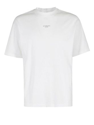 Dr&ocirc;le de Monsieur le T-shirt Slogan Classique Bianco
