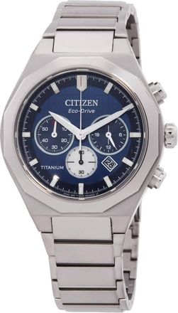 Citizen Zenshin Senkei Chronograph Blue Dial Mens Watch CA4691-59L