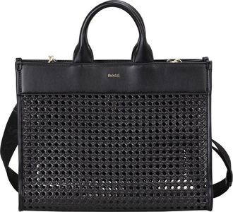 BOSS Sandy Woven Tote in Black at Nordstrom