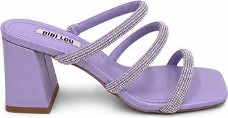 Bibi Lou Womens Briony Open Toe Heel In Purple