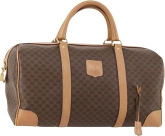 Celine Pre-owned Weekend Bags, female, Brown, Size: ONE SIZE Pre-owned Canvas Boston Bag