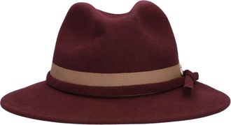 Liu Jo Feltro Hoed - Dames - Accessoires - Rood - Maat: ONE Size Wol