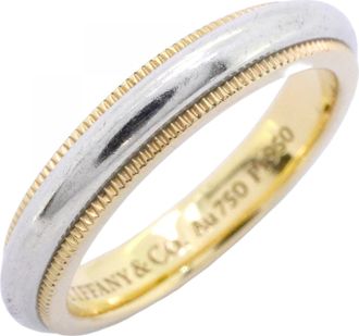 Tiffany & Co. Yellow Gold (18K) Platinum 950 Band Ring (Pre-Owned)