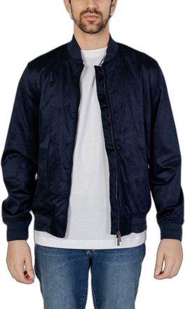 Hamaki-Ho Mens Bomber Jacket Navy Blue - Dark Blue - Size EU 44 (Mens)