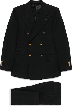 Gabriele Pasini Completo in lino - Nero